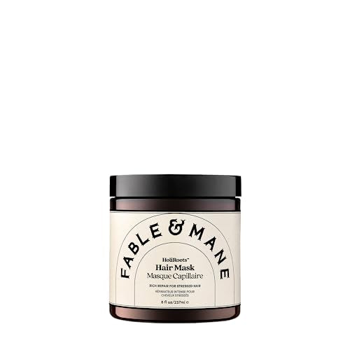 Fable and Mane HoliRoots Hair Mask, Hydrating Hair Mask for Dry Damaged Hair and Growth. Deep Conditioning Hair Mask, Hair Treatment for Dry Damaged Hair - Genuine Fable and Mane Hair Mask. 8FL oz