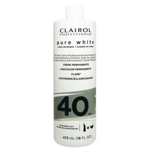 CLAIROL CREME DEVELOPER PURE WHITE - 40VOL MAXIMUM LIFT 16 OZ