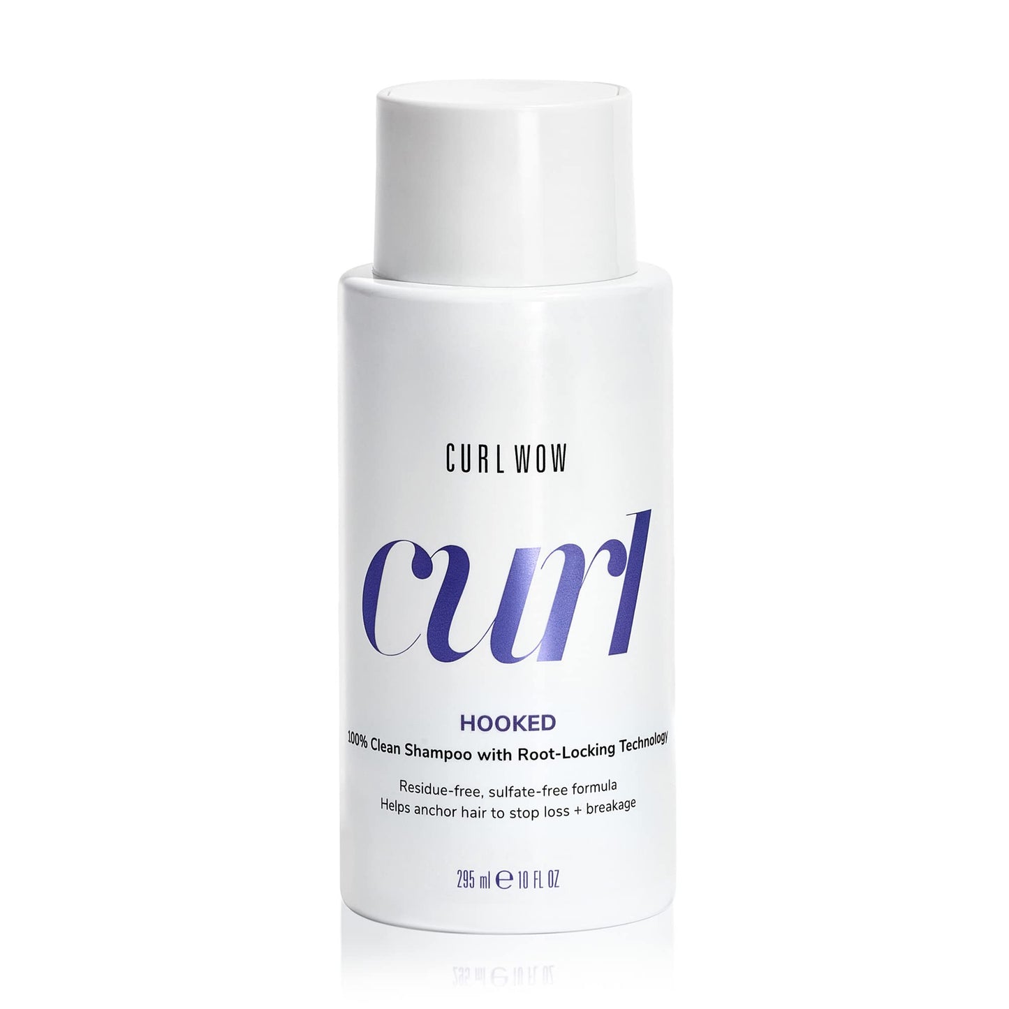 COLOR WOW Curl Wow Hooked 100% Clean Shampoo with Root-Locking Technology – Rich-lathering, sulfate-free formula leaves no residues + helps anchor hair to stop shedding