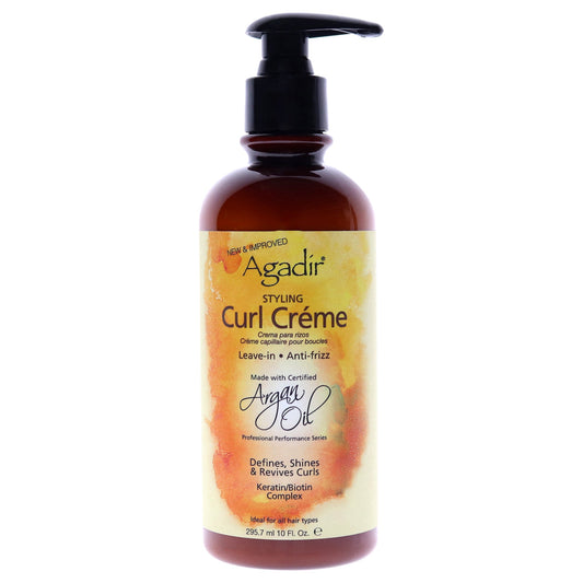 Argan Oil Styling Curl Creme by Agadir for Unisex 10 oz Cream
