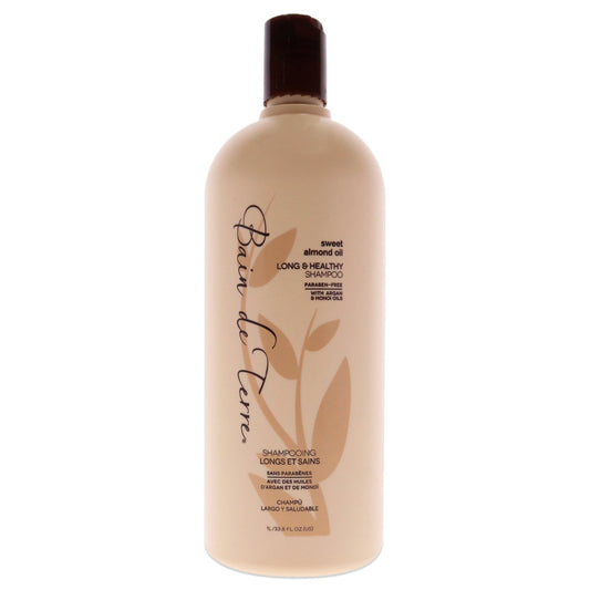 Sweet Almond Oil Long Healthy Shampoo by Bain de Terre for Unisex 33.8 oz Shampoo
