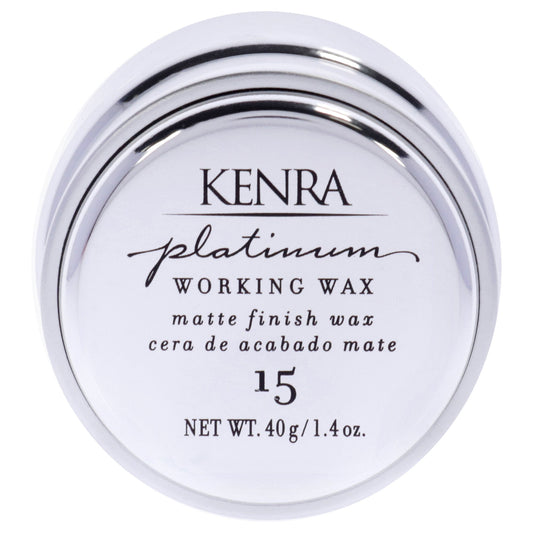 Platinum working Wax #15 by Kenra for Women 1.4 oz Wax